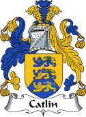 English Coat of Arms for the family Catlin