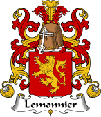 Coat of Arms from France for Lemonnier (Monnier le)
