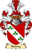 English Coat of Arms (v.23) for the family Harvey or Hervey