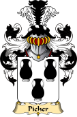 French Family Coat of Arms (v.23) for Picher