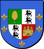 Spanish Family Shield for Hermosa or Hermoso