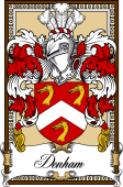 Scottish Coat of Arms Bookplate for Denham
