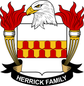 Coat of arms used by the Herrick family in the United States of America