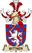 Republic of Austria Coat of Arms for Bittner de Bitterthal