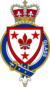 Families of Britain Coat of Arms Badge for: Glass (Scotland)