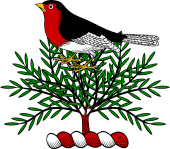 Family crest from Ireland for Thornhill (Cork)