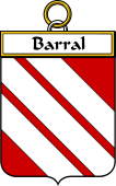 French Coat of Arms Badge for Barral
