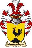 v.23 Coat of Family Arms from Germany for Hennenberg