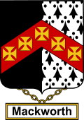 English Coat of Arms Shield Badge for Mackworth