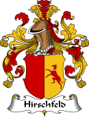 German Wappen Coat of Arms for Hirschfeld
