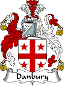 English Coat of Arms for the family Danbury