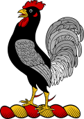 Family Crest from Scotland for: Acheson (Scotland) Crest - A Rooster