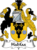 English Coat of Arms for the family Halifax