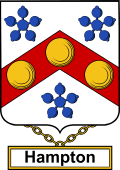 English Coat of Arms Shield Badge for Hampton