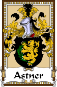 German Coat of Arms Wappen Bookplate  for Astner