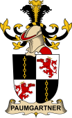 Republic of Austria Coat of Arms for Paumgartner (d'Kettstain Gibel)