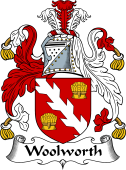 English Coat of Arms for the family Walworth or Woolworth