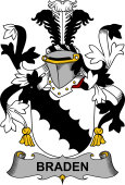 Irish Coat of Arms for Braden or O'Braden