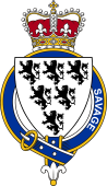 Families of Britain Coat of Arms Badge for: Savage (England)