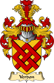 English Coat of Arms (v.23) for the family Verdon