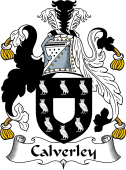 English Coat of Arms for the family Calverley