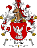 German Wappen Coat of Arms for Dathe