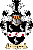 English Coat of Arms (v.23) for the family Hemingway