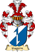 v.23 Coat of Family Arms from Germany for Gagern