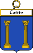 French Coat of Arms Badge for Cottin
