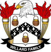 Coat of arms used by the Willard family in the United States of America