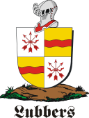 German shield on a mount for Lubbers