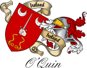 Sept (Clan) Coat of Arms from Ireland for O'Quin (Thomond)