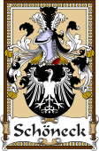 German Coat of Arms Wappen Bookplate  for Schöneck