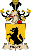 Republic of Austria Coat of Arms for Wolff (de Schörgern)