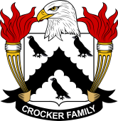 Coat of arms used by the Crocker family in the United States of America