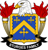 Coat of arms used by the Sturges family in the United States of America
