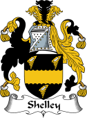 English Coat of Arms for the family Shelley