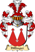 v.23 Coat of Family Arms from Germany for Hillinger