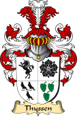 v.23 Coat of Family Arms from Germany for Thyssen