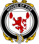 Irish Coat of Arms Badge for the FOX family