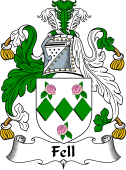 English Coat of Arms for the family Fell