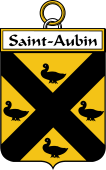 French Coat of Arms Badge for Saint-Aubin