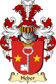 v.23 Coat of Family Arms from Germany for Heber