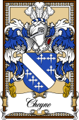 Scottish Coat of Arms Bookplate for Cheyne