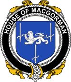 Irish Coat of Arms Badge for the MACGORMAN family