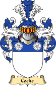 Scottish Family Coat of Arms (v.23) for Cocke