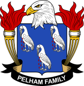 Coat of arms used by the Pelham family in the United States of America