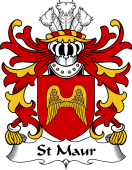 Welsh Coat of Arms for St Maur (SEYMOUR, of Penhow Castle, Monmouthshire)