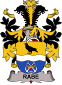 Coat of arms used by the Danish family Rabe