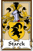 German Coat of Arms Wappen Bookplate  for Starck